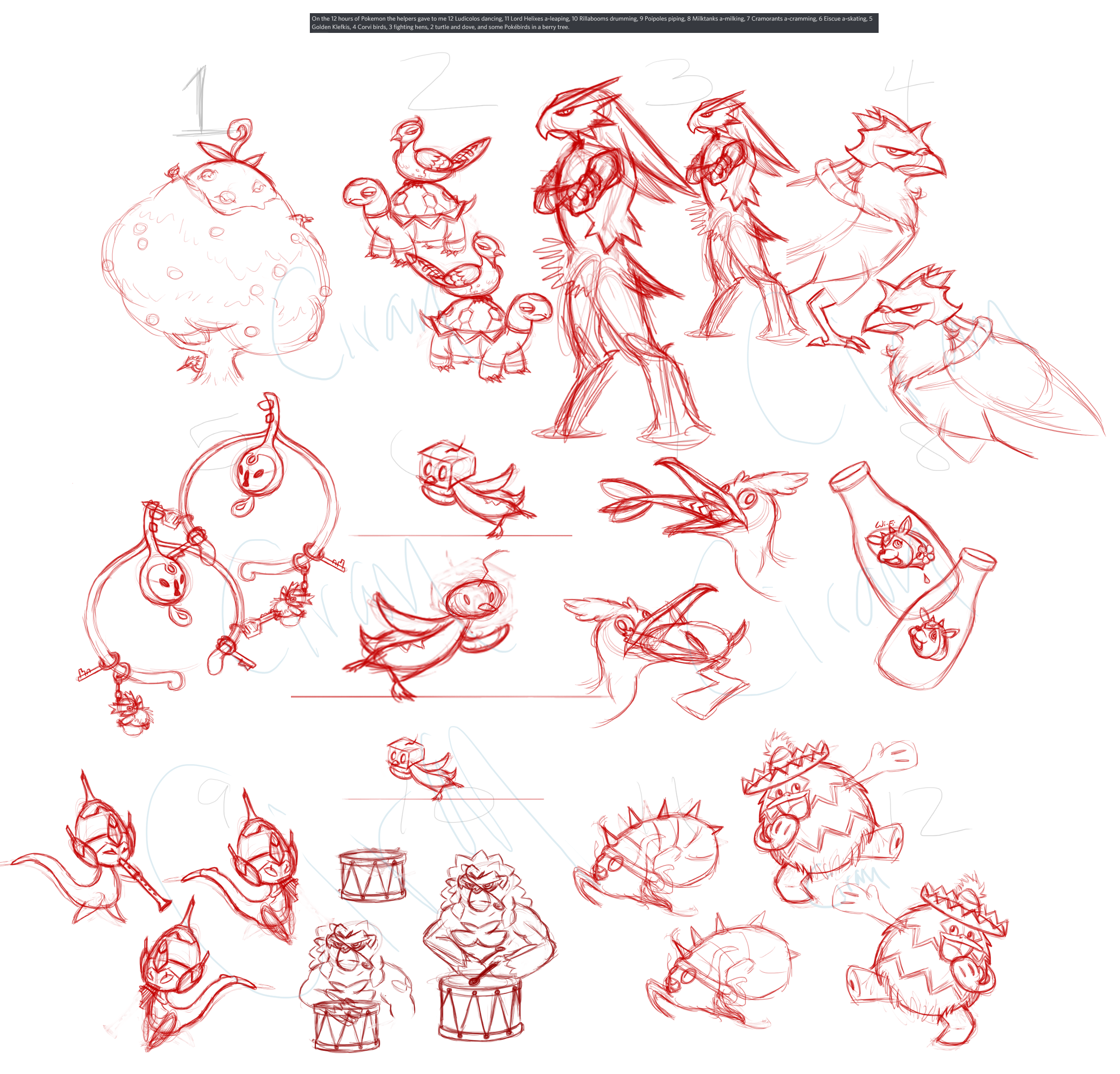 12DaysofPokemon_Dec2020-sketches.png