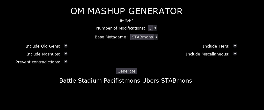 Metagame - STAAABmons
