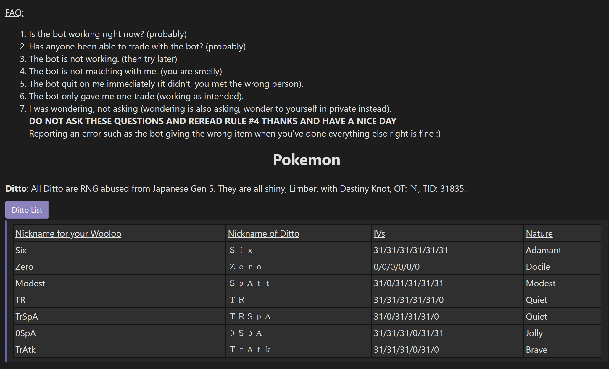 Gen8] JPN Dittos + VGC mons + Useful Items Giveaway | Page 21 | Smogon  Forums