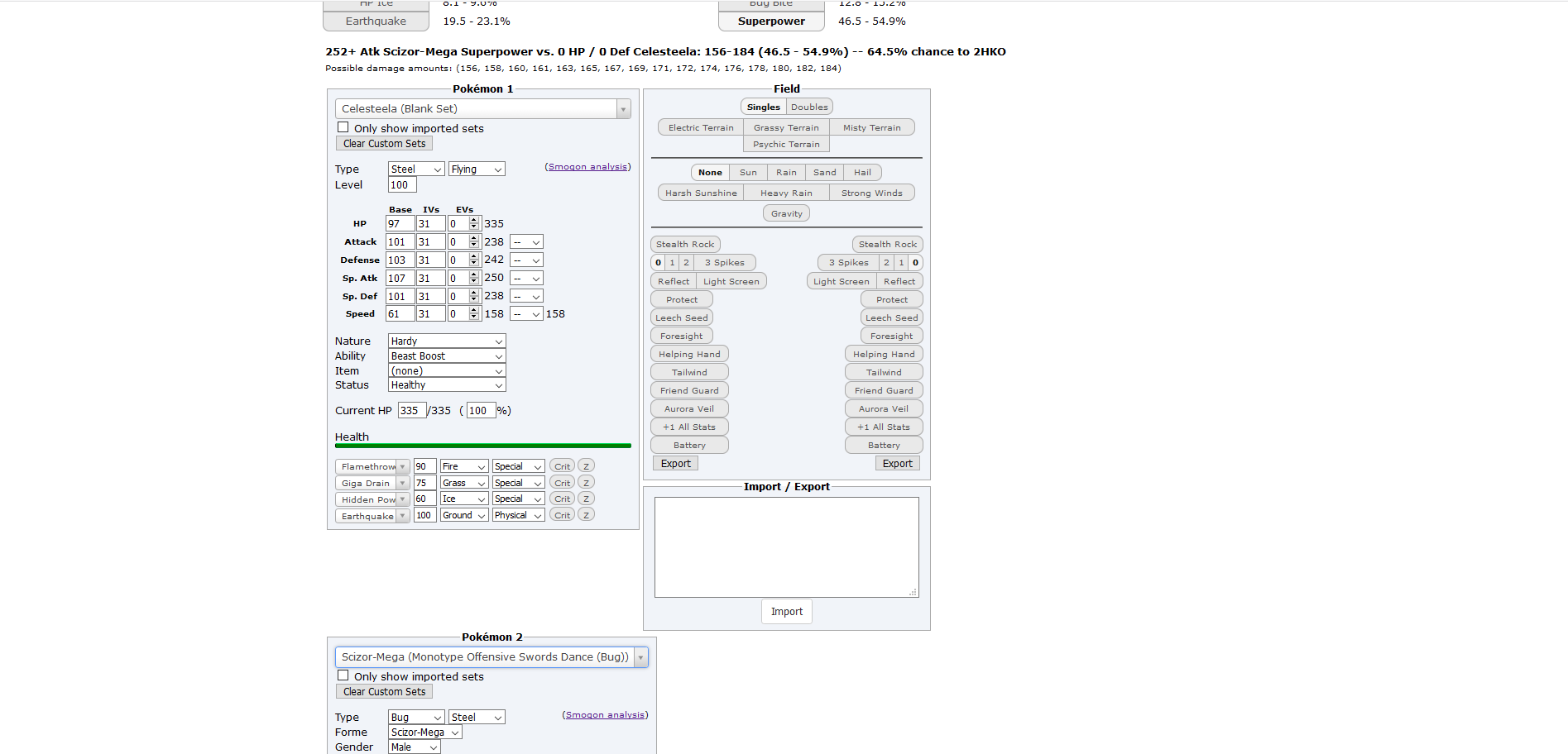 Pokémon Showdown on X: PS! Damage Calculator now fully supports