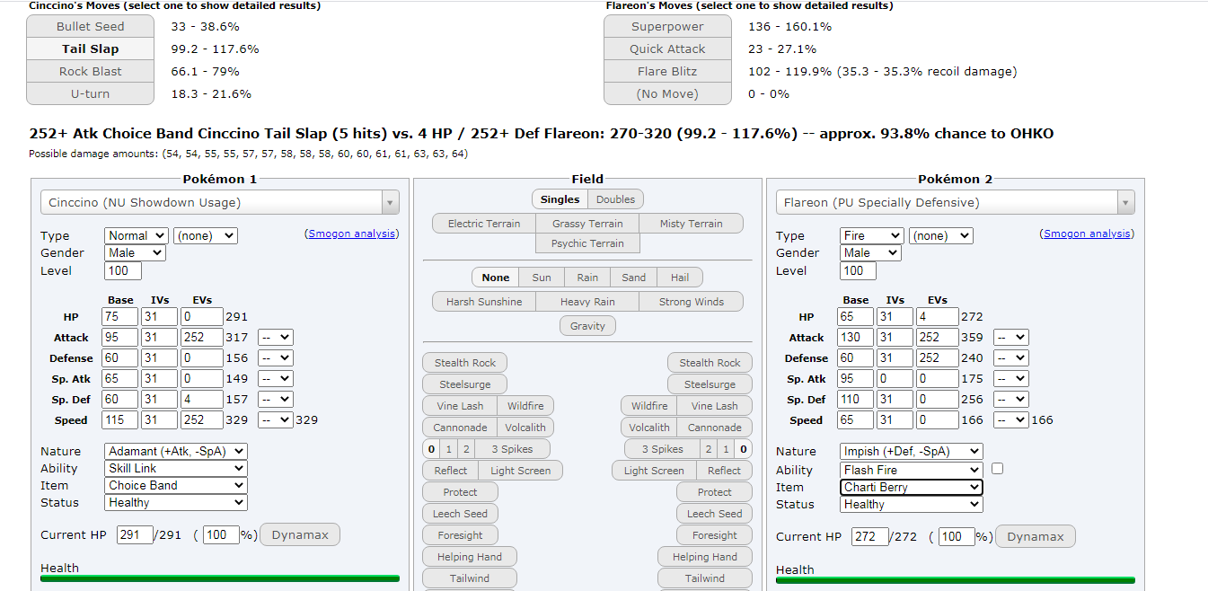 Smogon University - The calculator from Pokemon Showdown has now