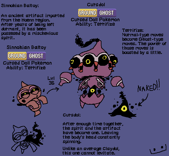 fakemon sinnohian baltoy line.png