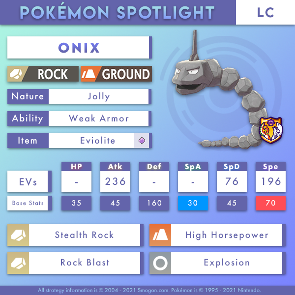 LC - Onix  Smogon Forums