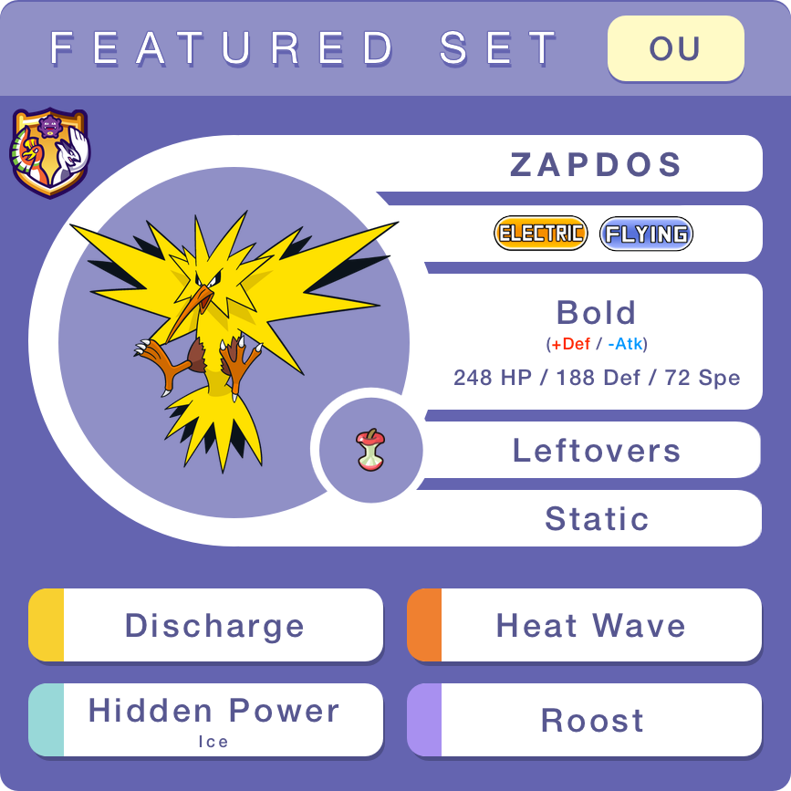 Smogon University - Today's spotlight is on Zapdos in SM OU