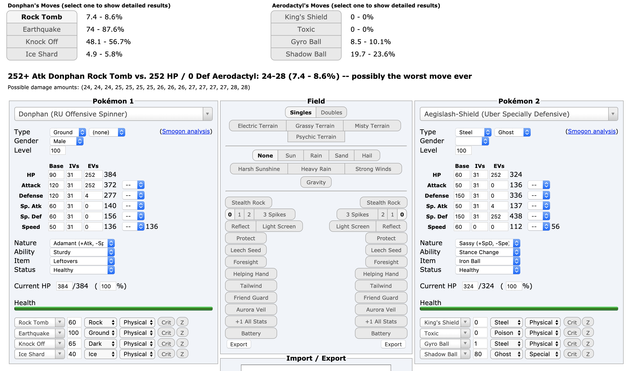 Programming - Pokémon Showdown Damage Calculator | Page 9 | Smogon Forums