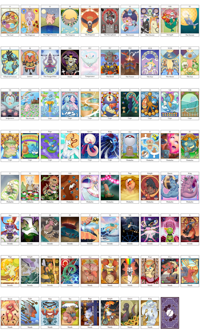 Pokemon Tarot Deck: Complete! | Smogon Forums