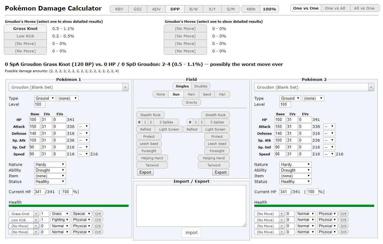 Smogon University - The calculator from Pokemon Showdown has now