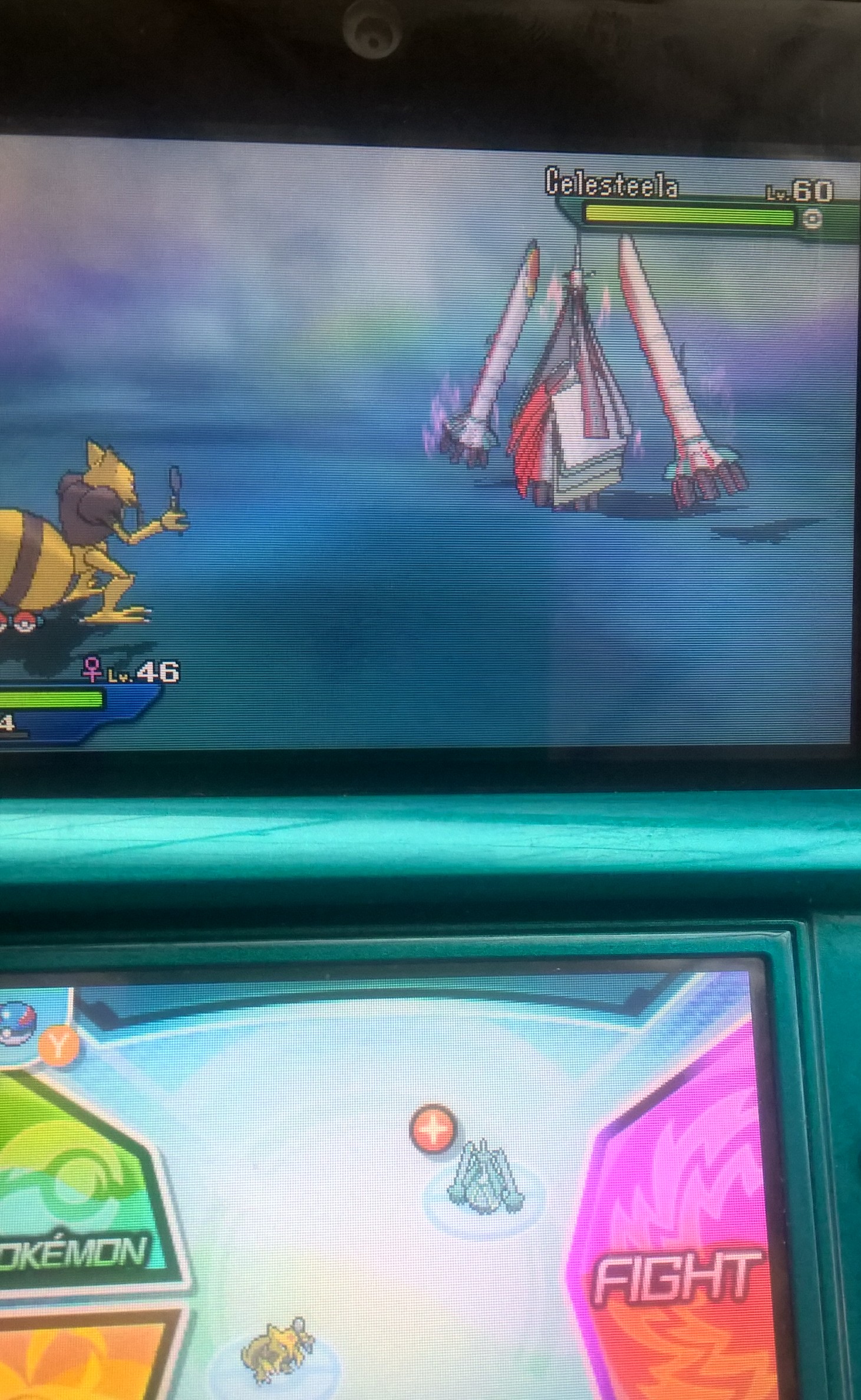 Shiny Zekrom on Pokemon Alpha Sapphire after just 100 SRs! 